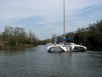 Boats up Double Bayou
