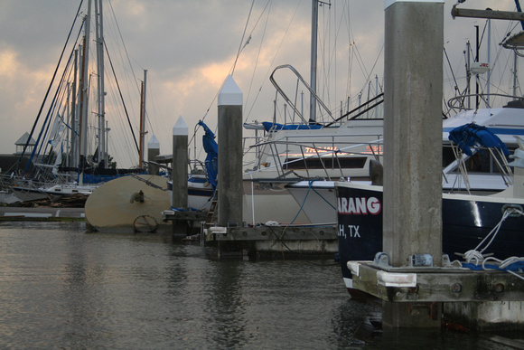 Portofino Marina, Doug's boat on right.