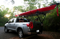 Tim's new kayak rack
