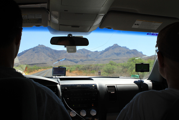 Mile 1.  Arriving into Big Bend NP