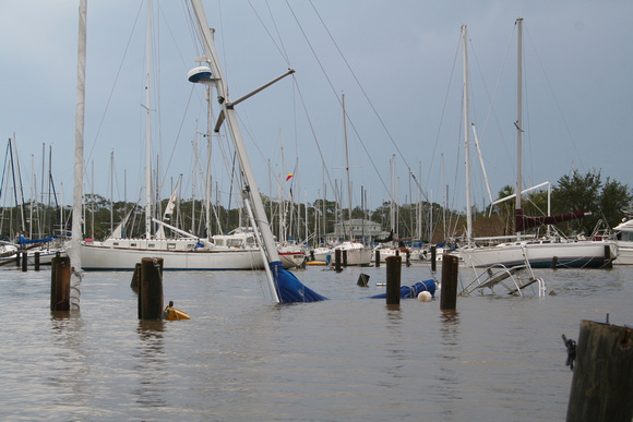 Watergate marina, 9/13/2008, day of the storm