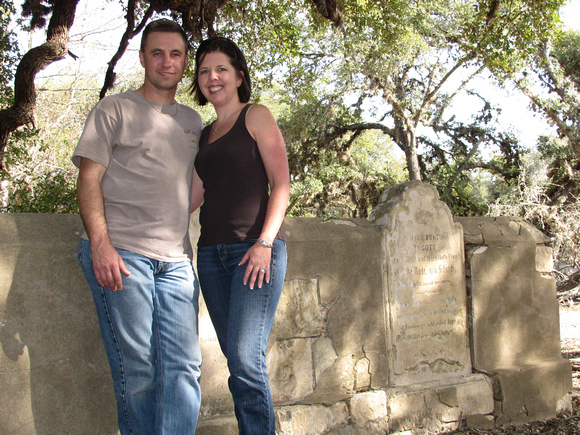 Tim and Rhonda.  Cool 1800's German tombstone.